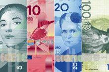 Propositions graphiques par la BCE en tant que designs potentiels pour la nouvelle série de billets en euros.