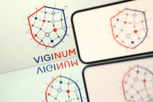 Logo de Viginum, le service technique et opérationnel français de vigilance et de protection contre les interférences numériques étrangères.