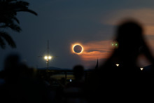 L'éclipse vu depuis Llucmajor en Espagne, le 12 août 2026.