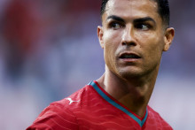 Cristiano Ronaldo avec le Portugal en amical contre le Nigeria, le 10 juin 2026 à Leiria.