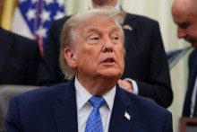 Donald Trump dans le Bureau Ovale, à la Maison Blanche, le 26 juin 2026.