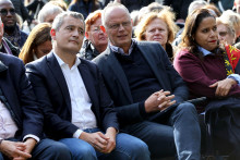 Gérald Darmanin et Edouard Philippe, le 29 septembre 2024 à Tourcoing