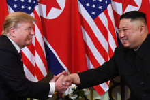 Donald Trump et Kim Jong-Un, à Hanoï, le 27 février 2019