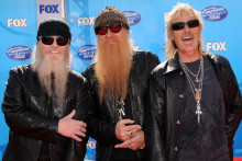 Le trio ZZ Top, Dusty Hill, Billy Gibbons et Frank Beard