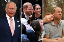Charles, le prince Harry, Meghan Markle, Kate Middleton et le prince William