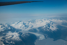Un glacier en Alaska immortalisé par un photographe sur Air Force One