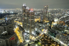 Une vue générale d'un quartier de Tokyo