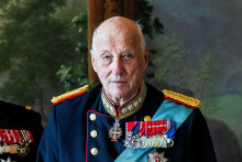 Le roi Harald V de Norvège le 14 mai 2024
