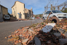 Les dégâts à Paumas (Aude) après le passage d'une tornade le 25 août 2026.