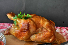 Un poulet rôti. (Illustration)