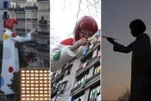 Des statues à l'effigie de Yayoi Kusama à Paris en 2023