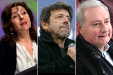 Carole Delga, Patrick Bruel et Jean-Luc Moudenc
