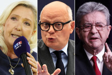 Marine Le Pen, Édouard Philippe et Jean-Luc Mélenchon