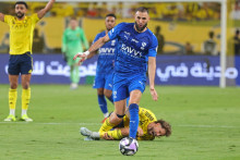 Karim Benzema avec Al-Hilal en Saudi Pro League contre Al-Nassr, le 12 mai 2026 à Riyad.