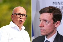 Eric Ciotti et Edouard Geffrey s'opposent sur la question de la levée des couleurs voulue par le maire de Nice.