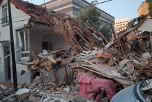 Une maison a explosé dans la rue Paul Verlaine, à Aubervilliers, après une fuite de gaz, le 5 septembre 2026.