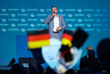 Ulrich Siegmund, candidat du parti Alternative pour l'Allemagne (AfD) aux élections régionales de Saxe-Anhalt, à Magdebourg, le 5 septembre 2026.