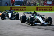 Kimi Antonelli et George Russel lors du GP d'Italie le 6 septembre 2026.
