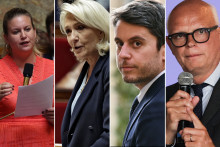 Mathilde Panot, Marine Le Pen, Gabriel Attal et Édouard Philippe
