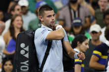 Arthur Gea lors de sa défaite en huitièmes de finale de l'US Open, lundi 7 septembre 2026.