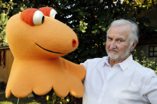 Yves Brunier et la tête du célèbre Casimir