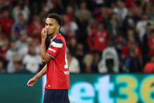 Ethan Mbappé après son carton rouge avec le Losc contre le Betis Séville en Ligue des champions, le 8 septembre 2026.