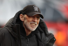Eric Roy lors de son dernier match à la tête du Stade Brestois le 17 mai 2026, au stade Francis-le-Blé de Brest.
