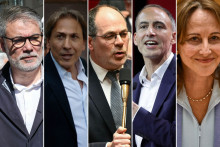 Olivier Faure, Jérôme Guedj, Emmanuel Maurel, Raphaël Glucksmann et Ségolène Royal.