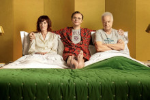 Sabine Azéma, Éric Berger et André Dussollier dans le film "Tanguy"