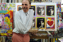 Peter Max dans son studio new-yorkais, le 18 juin 2012