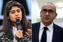 Rima Hassan et Laurent Nuñez.