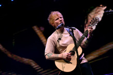Le chanteur Ed Sheeran en concert à Boston, le 14 décembre 2025.