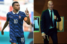 Kylian Mbappé et Zinédine Zidane.