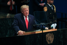 Donald Trump face à l'Assemblée des Nations unies, le 22 septembre 2026.