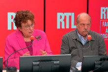 Roselyne Bachelot et Éric Dupond-Moretti  sur RTL le 23 septembre.