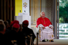 Le Pape Léon XIV à l'Élysée, le 25 septembre 2026.