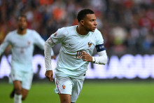 Kylian Mbappé face à la Turquie avec les Bleus en Ligue des nations, le 25 septembre 2026 à Izmit.