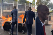 Une vidéo montrant Bally Bagayoko manipuler une poubelle en feu lors d'un blocus lycéen a été diffusée sur X
