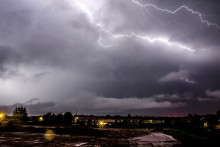Des orages en France.