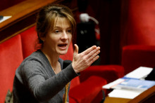 La députée LR Emilie Bonnivard lors d'une prise de parole à l'Assemblée nationale en janvier 2023