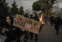 Une manifestation lycéenne à Toulouse le 1er octobre 2026.