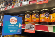 Un rayon de produits "Fiers" dans un supermarché (illustration).