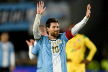 Lionel Messi lors de son dernier match avec l'Argentine en amical contre le Bénin, le 6 octobre 2026 à Buenos Aires.