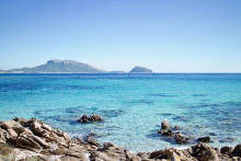 Un paysage de Sardaigne en Italie. (Illustration)