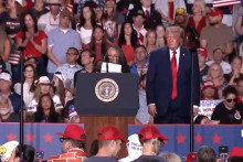 Donald Trump lors d'un meeting au Texas, le 7 octobre 2026.