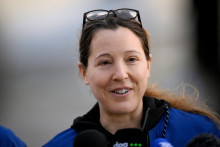 Sophie Adenot samedi 10 octobre à Cologne, en Allemagne, après son retour sur Terre.