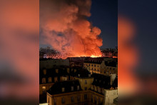 Un incendie dans Paris près du marché des Enfants rouges, le 12 octobre 2026.