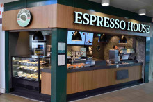 La façade d'une boutique Espresso House