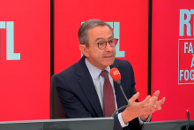 Le candidat LR Bruno Retailleau, sur RTL, ce 15 octobre 2026