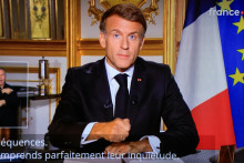 Emmanuel Macron s'est exprimé dimanche 18 octobre.